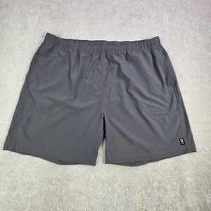 Rhone Essentials Training Shorts Mens 2XL Gray Unlined Athletic Drawstring